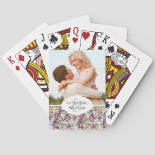 Add Your Name Pattern With Animal Prints Poker Cards