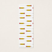 Add your name pencil scrabble on bookmark (Back)