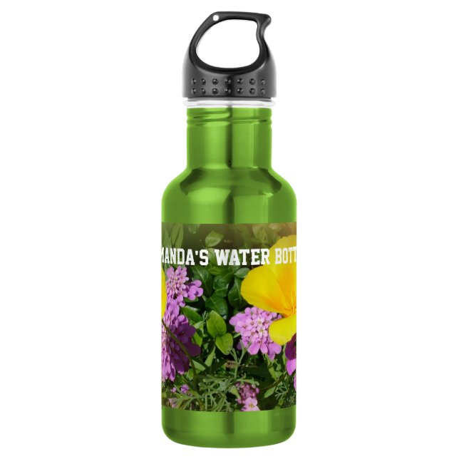 Add your name, personal items water bottle (Front)
