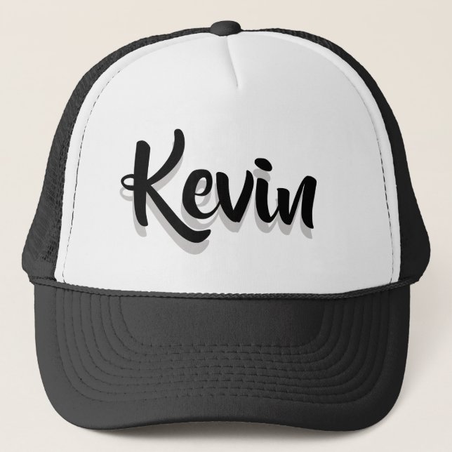 Add Your Name. Personalize Trucker Hat (Front)