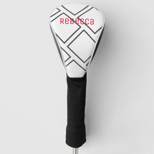 Add Your Name Personalized Abstract Art Golf Head  Cover (Front)