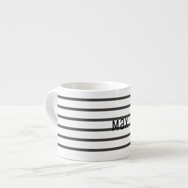 Add Your Name Personalized Espresso Coffee Mug Cup (Front Left)