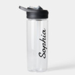 Add Your Name Personalized Name Plastic Water Bottle<br><div class="desc">Add your name to this water bottle for a personalized wedding favor,  bridal party gift or just for everyday use!</div>