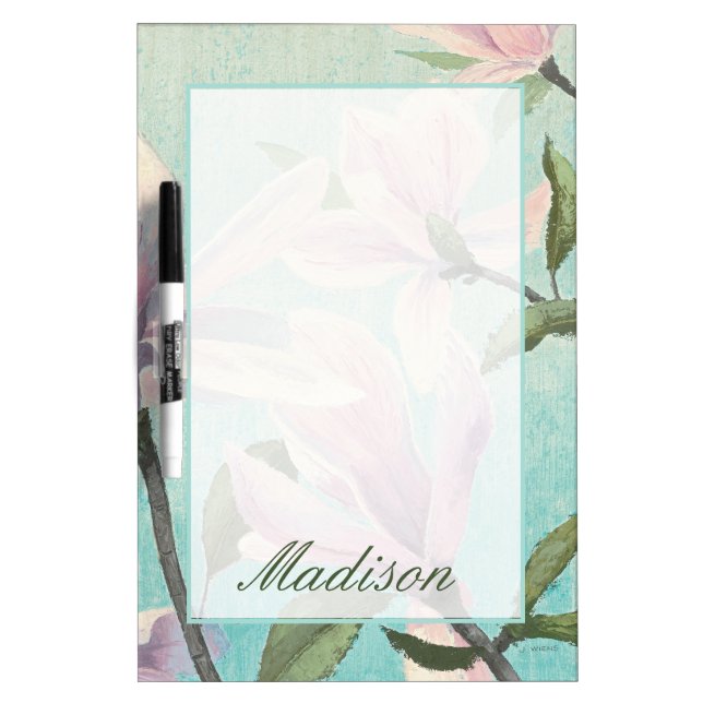 Add Your Name | Pink Blossoms from the South Dry Erase Board (Front)