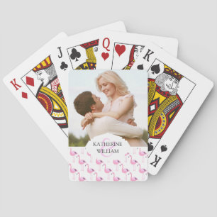 Add Your Name   Pink Flamingos Poker Cards