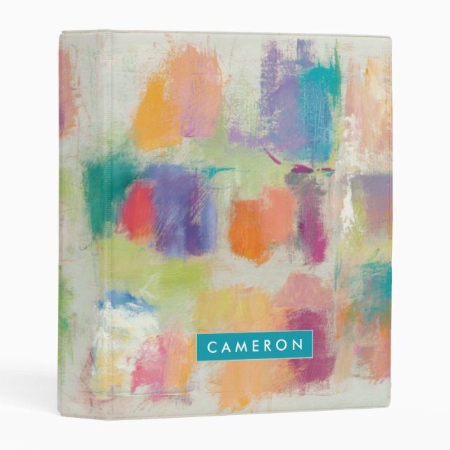 Add Your Name | Popsicles Horizontal Stone Mini Binder (Front/Spine)