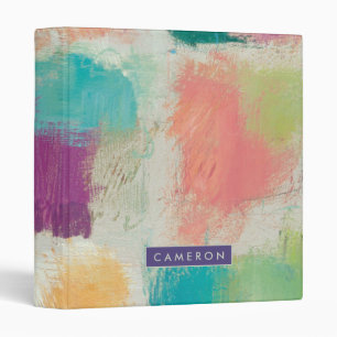 Add Your Name Popsicles II Stone Abstract Print Binder