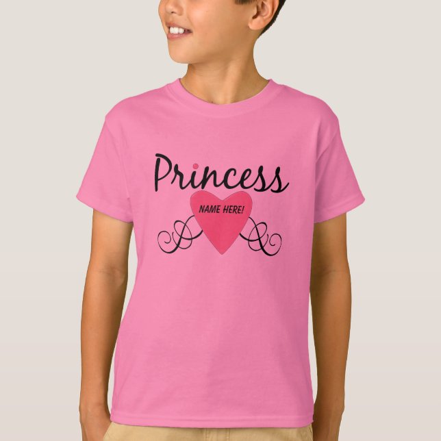 Add Your Name Princess T-shirt (Front)