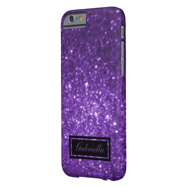 Add Your Name: Purple Glimmer Case (Back Left)
