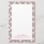 Add Your Name | Rainbow Teeth Pattern Stationery