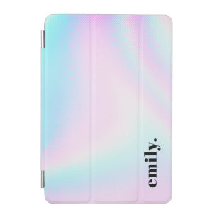 Add Your Name Ranbow Holographic iPad Cover