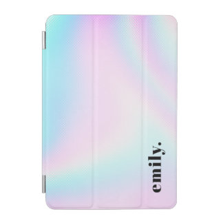 Add Your Name Ranbow Holographic iPad Cover