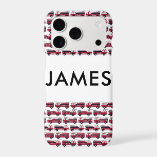 Add Your Name Red Fire truck Personalized iPhone 17 Pro Case