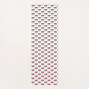 Add Your Name Red Fire truck Personalized Kids Yoga Mat