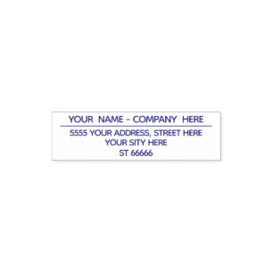 Add Your Name Return Address Stamp Example