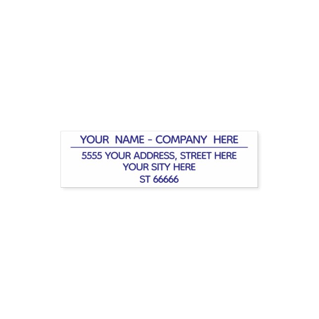 Add Your Name Return Address Stamp Example (Design)