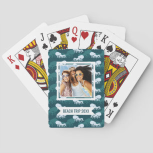 Add Your Name Rows Of Octopus Pattern Poker Cards