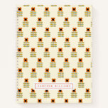Add Your Name | Scandinavian Orange Floral Notebook