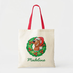 Add Your Name Scooby in Wreath Tote Bag