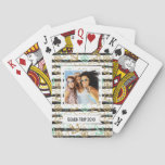 Add Your Name | Sea Anchor Pattern Poker Cards