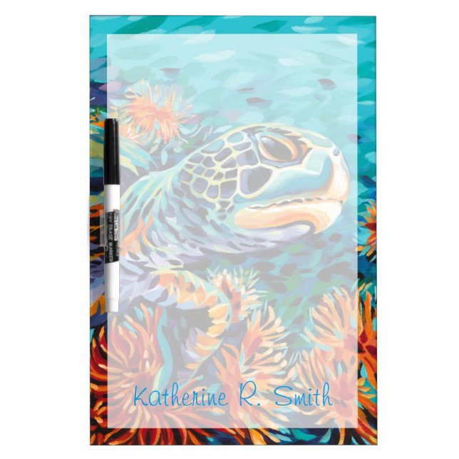 Add Your Name | Sea Sweetheart I Dry Erase Board (Front)