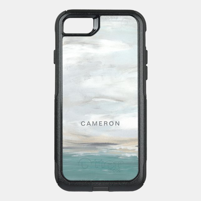 Add Your Name | Seafoam Vista Otterbox iPhone Case (Back)