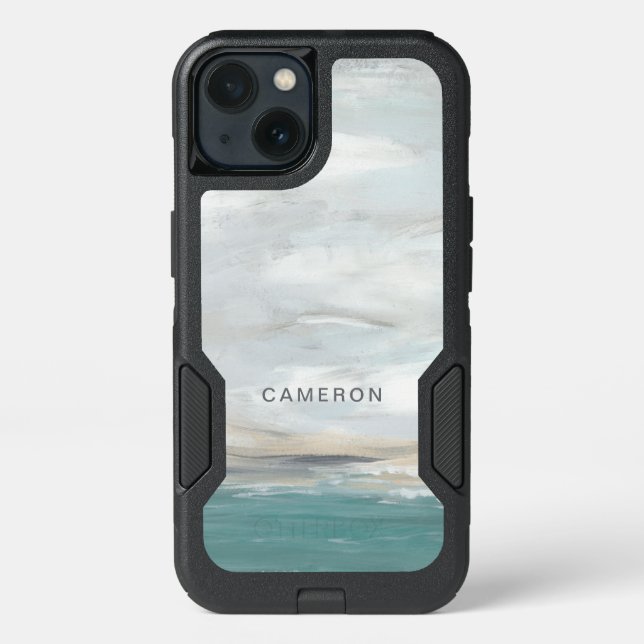 Add Your Name | Seafoam Vista Otterbox iPhone Case (Back)
