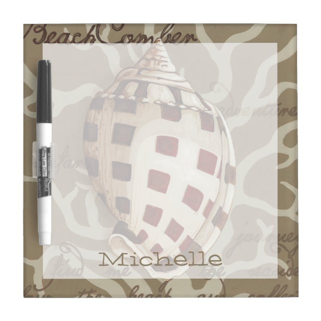 Add Your Name | Seaside Sonnet I Dry Erase Board (Front)