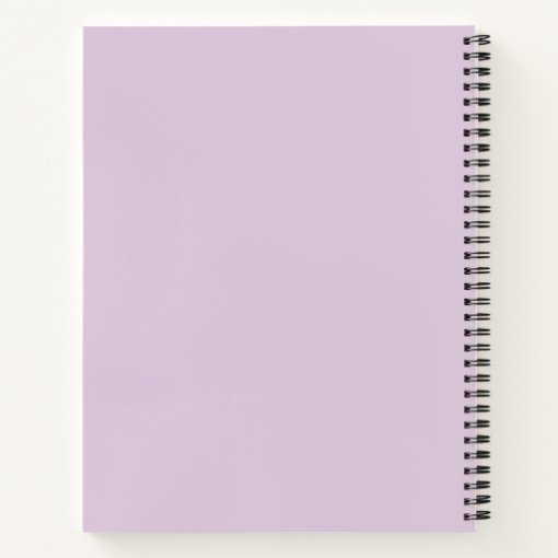 Add Your Name | Simple Pastel Purple Notebook | Zazzle