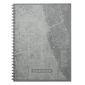 Add Your Name | Sketch of Chicago City Map Notebook