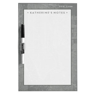 Add Your Name   Sketch of New York City Map Dry-Erase Board