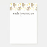 Add Your Name | Sloths &amp; Bananas Pattern Post-it Notes