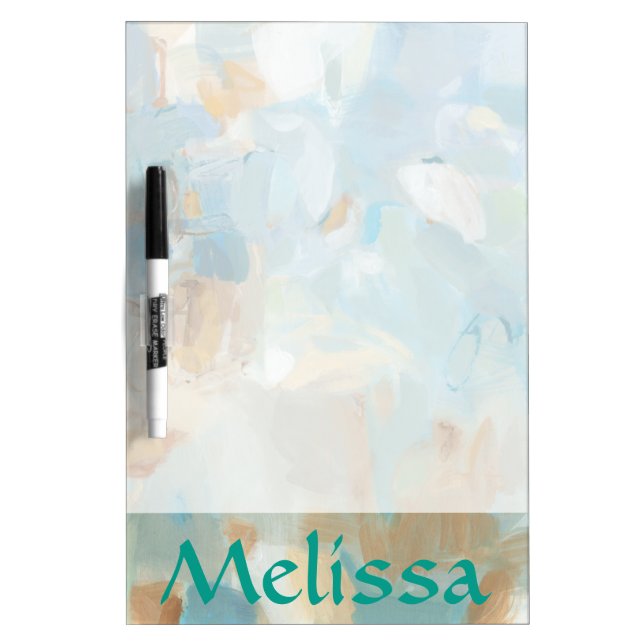 Add Your Name | Sparkle Beach Dry-Erase Board (Front)