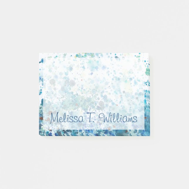 Add Your Name | Speckled Sea I Post-it Notes (Front)