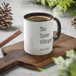 Add Your Name Spine Whisperer Chiropractor Custom Mug<br><div class="desc">The mug does it any time if you're unsure of what gift to get for your best ever chiropractor because who doesn't love a hot cup of chocolate or coffee after a hard day's work. Add the name to this mug to make it personal by clicking on the "Personalize" button...</div>