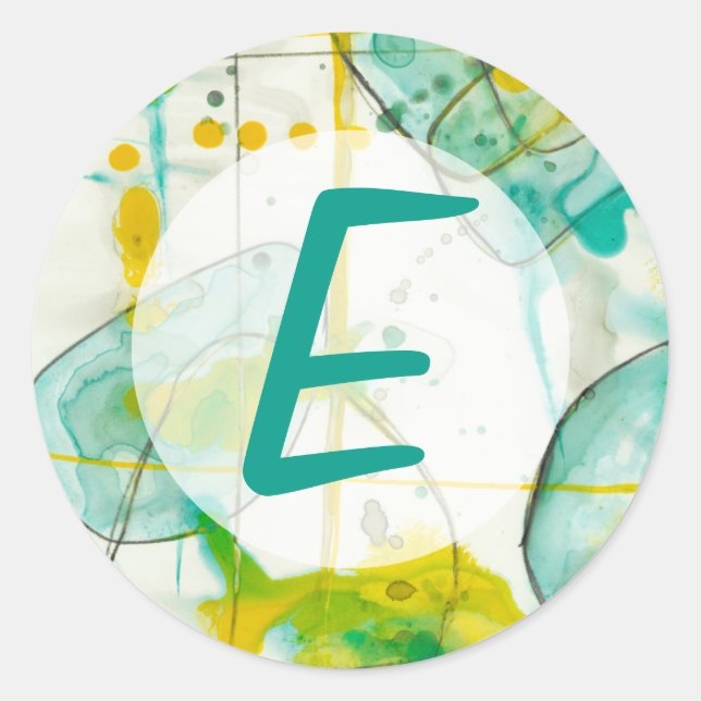 Add Your Name | Splish Splash I Classic Round Sticker (Front)