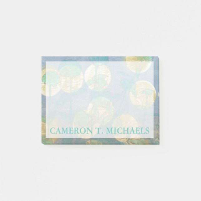Add Your Name | Spotlight Floral I Post-it Notes (Front)