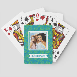 Add Your Name   Starfish Crowd Pattern   Monogram Poker Cards
