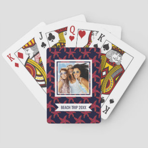 Add Your Name Starfish Style Pattern Poker Cards