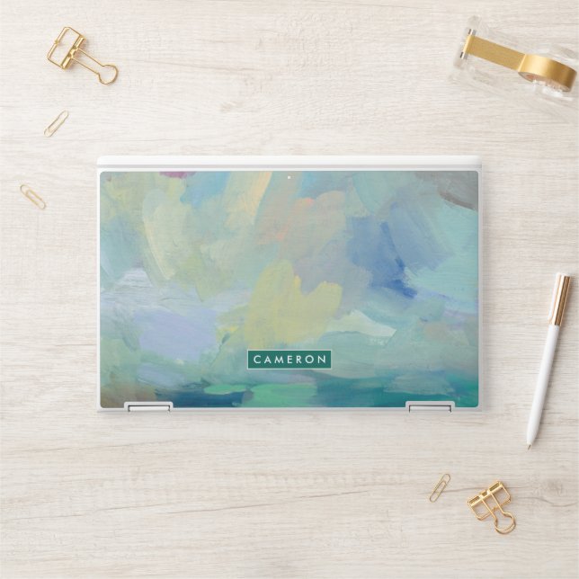 Add Your Name | Storm I Abstract Print 2 HP Laptop Skin (Desk)
