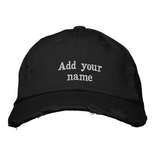 Add your name stylish and embroidered embroidered baseball cap