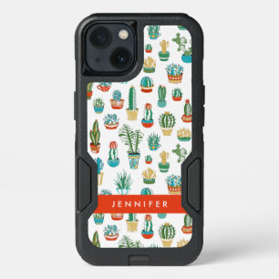 Add Your Name   Succulents Pattern iPhone 13 Case