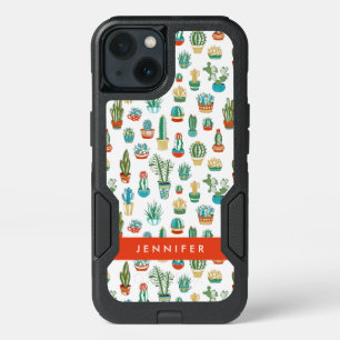 Add Your Name   Succulents Pattern iPhone 13 Case