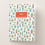 Add Your Name | Succulents Pattern Pocket Folder