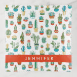 Add Your Name | Succulents Pattern Trinket Tray