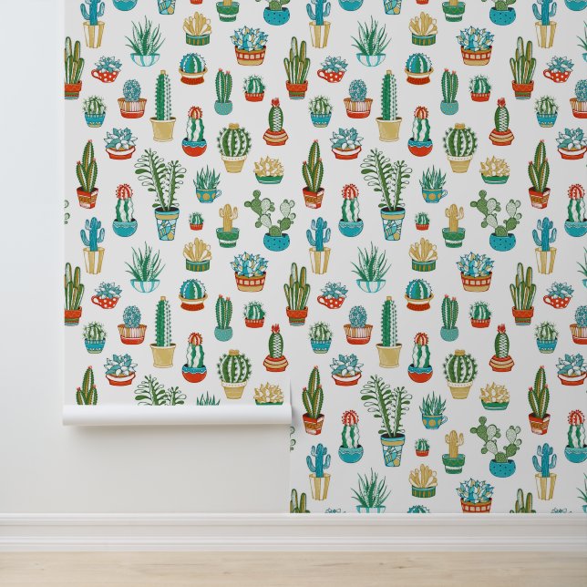 Add Your Name | Succulents Pattern Wallpaper (Application)