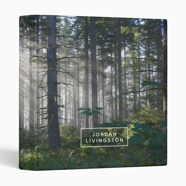 Add Your Name | Sunlight Breaking Through 3 Ring Binder (Front/Spine)