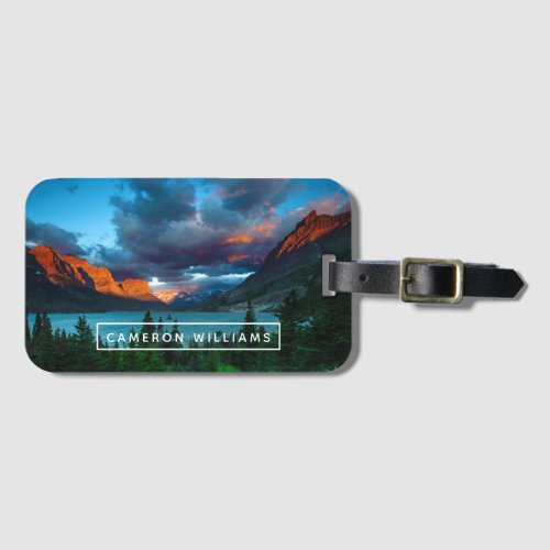 Add Your Name  SunRise at St Mary Lake Luggage Tag