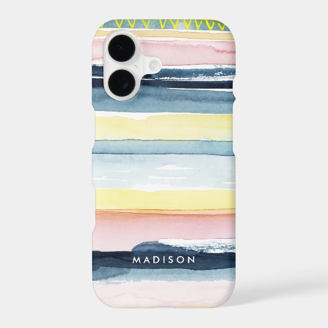 Add Your Name | Sunset Stream I Iphone Case (Back)