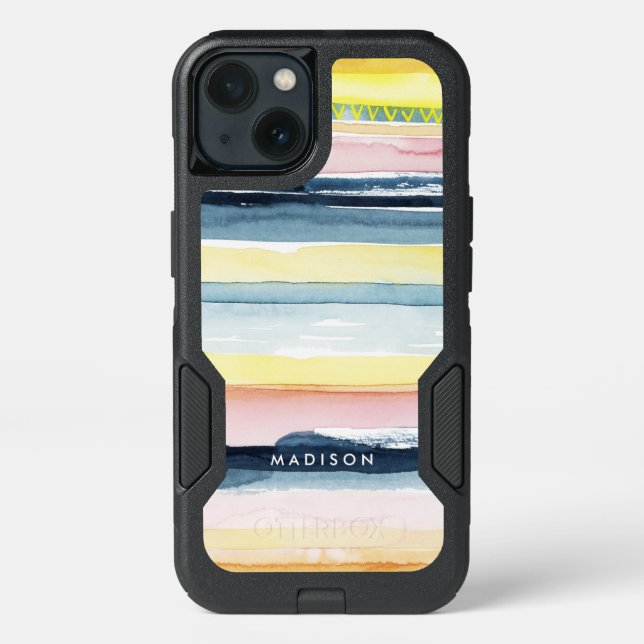 Add Your Name | Sunset Stream I Otterbox iPhone Case (Back)